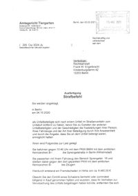 Strafbefehl an Rechtsanwälte Frank W. Engelbracht senden