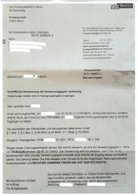 Schriftliche Verwarnung an Rechtsanwälte Frank W. Engelbracht übersenden